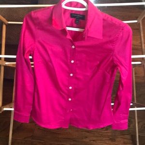 00P non iron pink banana republic button down